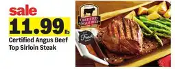 Meijer Certified Angus Beef Top Sirloin Steak offer