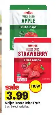 Meijer Meijer Freeze Dried Fruit offer