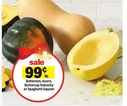 Meijer Butternut, Acorn, Buttercup Kabocha or Spaghetti Squash offer