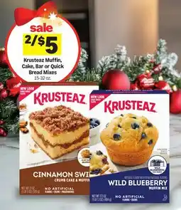 Meijer Krusteaz Muffin, Cake, Bar or Quick Bread Mixes offer