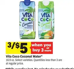 Meijer Vita Coco Coconut Water offer