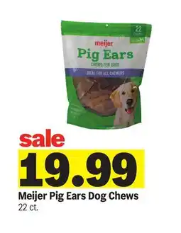 Meijer Meijer Pig Ears Dog Chews offer
