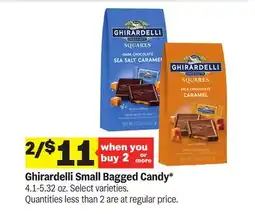 Meijer Ghirardelli Small Bagged Candy offer