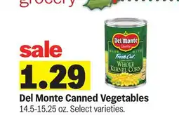Meijer Del Monte Canned Vegetables offer