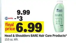 Meijer Head & Shoulders BARE Hair Care Products offer