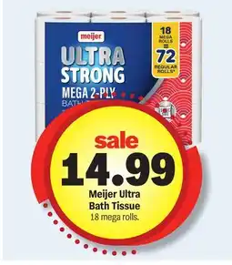 Meijer Meijer Ultra Bath Tissue offer