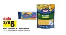 Meijer Kraft Shredded or Chunk Cheese offer