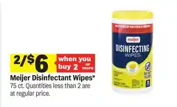 Meijer Meijer Disinfectant Wipes offer