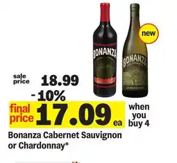 Meijer Bonanza Cabernet Sauvignon or Chardonnay offer