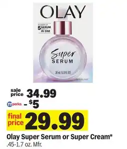 Meijer Olay Super Serum or Super Cream offer