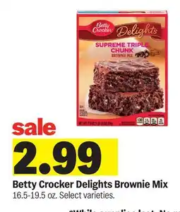 Meijer Betty Crocker Delights Brownie Mix offer