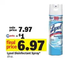 Meijer Lysol Disinfectant Spray offer