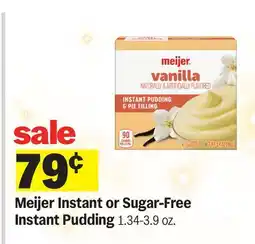 Meijer Meijer Instant or Sugar-Free Instant Pudding offer