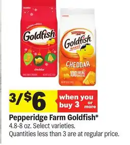 Meijer Pepperidge Farm Goldfish offer