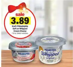 Meijer Kraft Philadelphia Soft or Whipped Cream Cheese offer