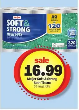Meijer Meijer Soft & Strong Bath Tissue offer