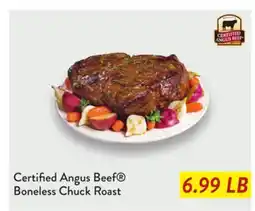 Fresh Thyme Certified Angus Beef Boneless Chuck Roast offer