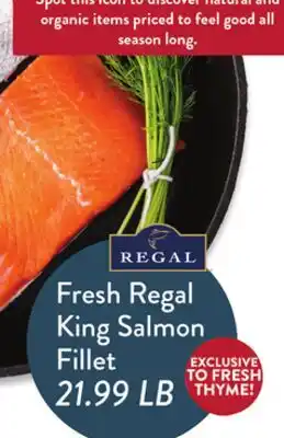 Fresh Thyme Fresh Regal King Salmon Fillet offer
