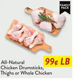 Fresh Thyme Chicken Drumsticks, Thighs or Whole Chicken offer