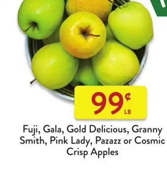 Fresh Thyme Fuji, Gala, Gold Delicious, Granny Smith, Pink Lady, Pazazz or Cosmic Crisp Apples offer