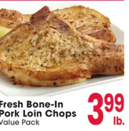 Jewel-Osco Fresh Bone-In Pork Loin Chops offer