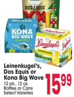 Jewel-Osco Leinenkugel's, Dos Equis or Kona Big Wave offer