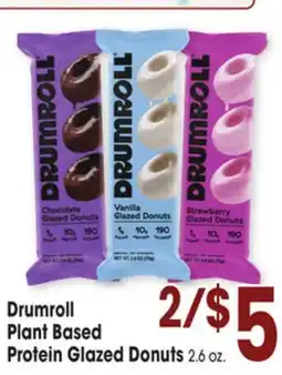 Jewel-Osco Drumroll Plant Based Protein Glazed Donuts offer