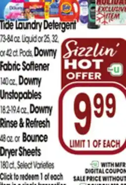 Jewel-Osco Tide Detergent offer