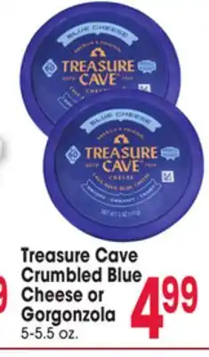 Jewel-Osco Treasure Cave Crumbled Blue Cheese or Gorgonzola offer