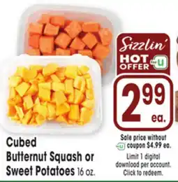 Jewel-Osco Cubed Butternut Squash or Sweet Potatoes offer