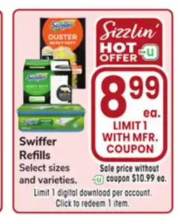 Jewel-Osco Swiffer Refills offer