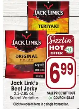 Jewel-Osco Jack Link's Beef Jerky offer