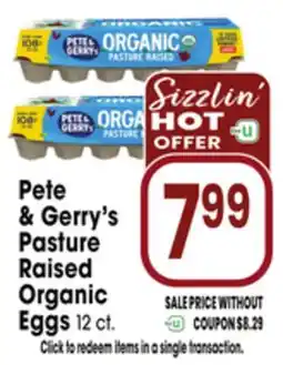 Jewel-Osco Pete & Gerry's Pasture Raised Organic Eggs offer
