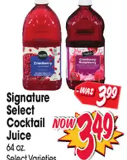 Jewel-Osco Signature Select Cocktail Juice offer