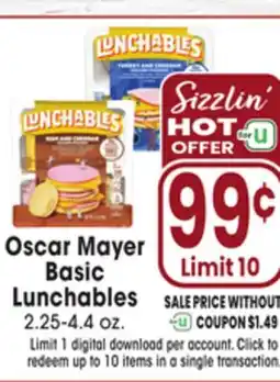 Jewel-Osco Oscar Mayer Basic Lunchables offer
