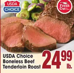 Jewel-Osco USDA CHOICE Boneless Beef Tenderloin Roast offer