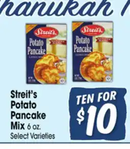 Jewel-Osco Streit's Potato Pancake Mix offer