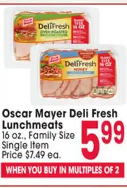 Jewel-Osco Oscar Mayer Deli Fresh Lunchmeats offer