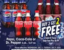 Jewel-Osco Pepsi, Coca-Cola or Dr. Pepper offer