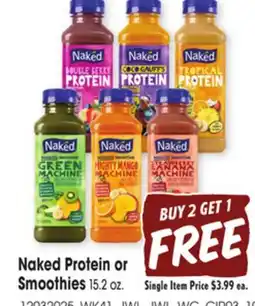 Jewel-Osco Naked Protein or Smoothies offer