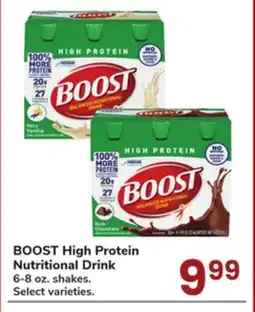 Jewel-Osco BOOST High Protein Nutritional Drink offer