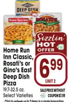 Jewel-Osco Home Run Inn Classic, Rosati's or Gino's East Deep Dish Pizza offer