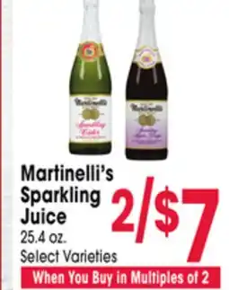 Jewel-Osco Martinelli's Sparkling Juice offer