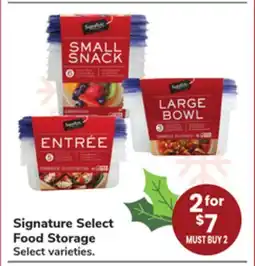 Jewel-Osco Signature Select Food Storage offer