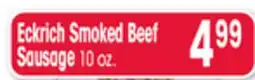 Jewel-Osco Eckrich Smoked Beef Sausage offer