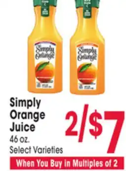 Jewel-Osco Simply Orange Juice offer