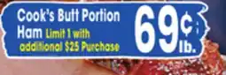 Jewel-Osco Cook's Butt Portion Ham offer