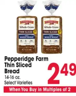 Jewel-Osco Pepperidge Farm Thin Sliced Bread offer