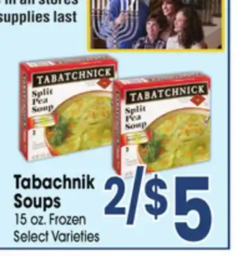 Jewel-Osco Tabatchnik Soups offer