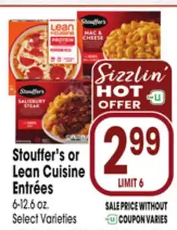 Jewel-Osco Stouffer's or Lean Cuisine Entrées offer